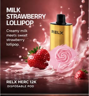 Relx Herc Milk Strawberry Lollipop — Relx Australia